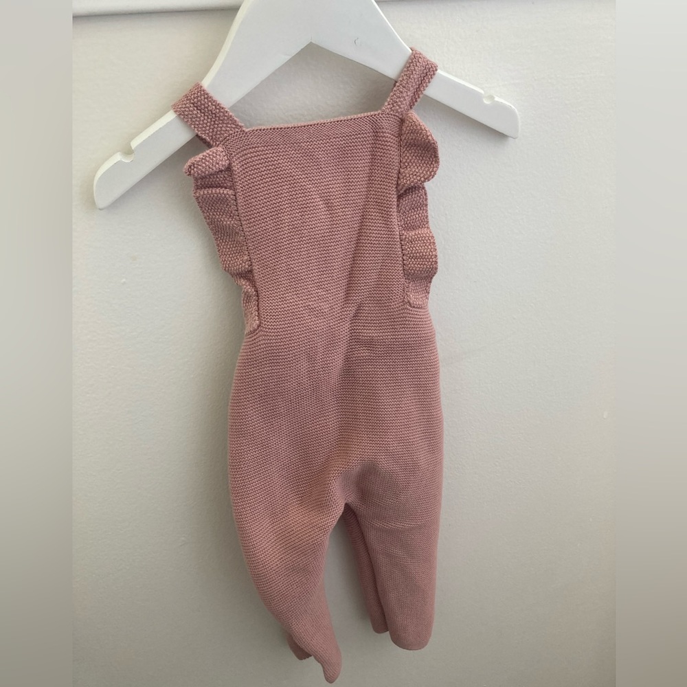 Zara baby girl romper in blush pink